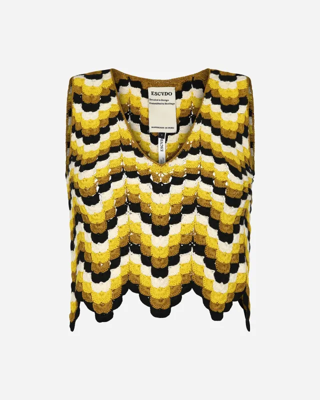 SUSPIRO TOP | GOLDEN BLACK sold by ESCVDO