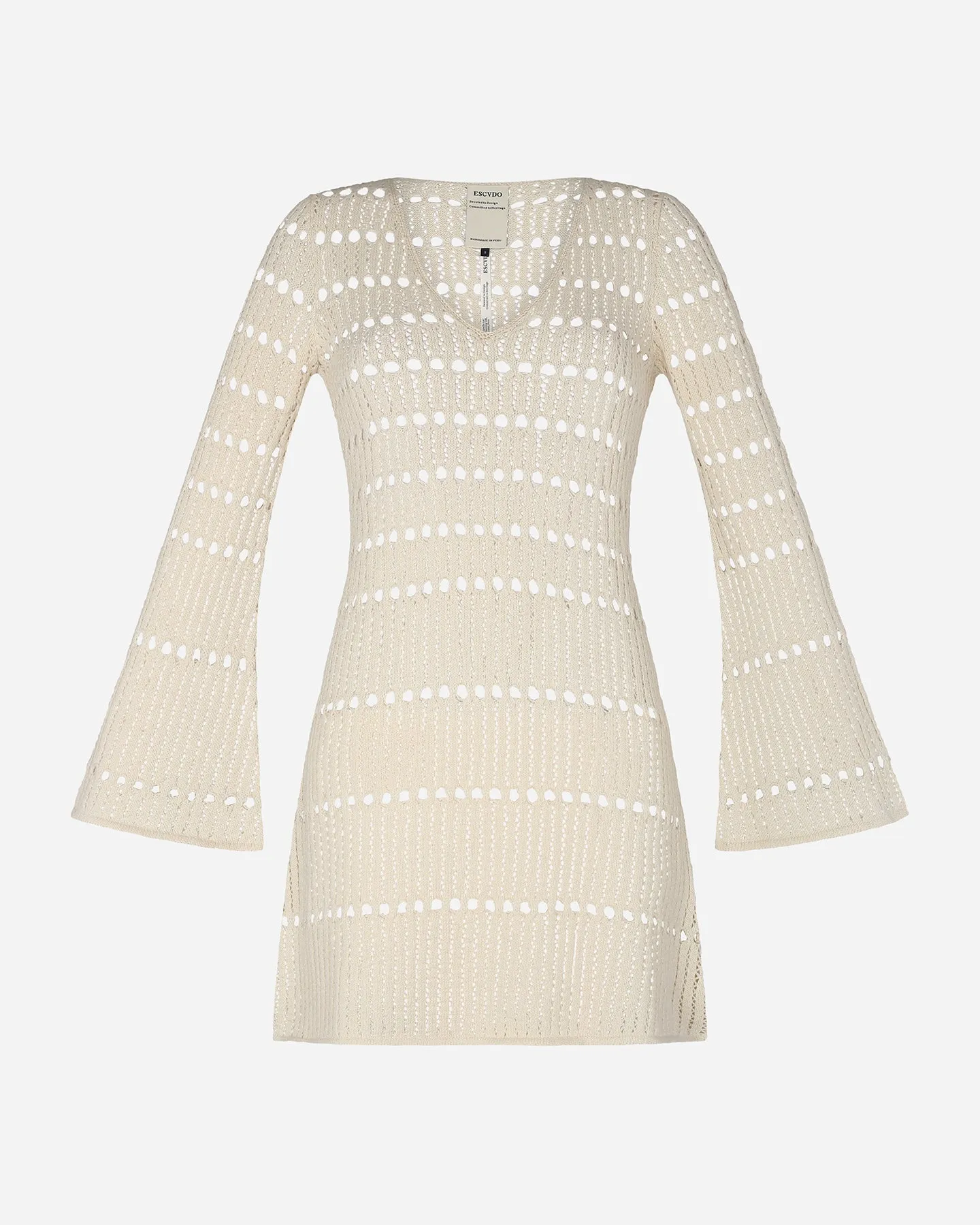 MISHI KNITTED MINI DRESS | IVORY sold by ESCVDO