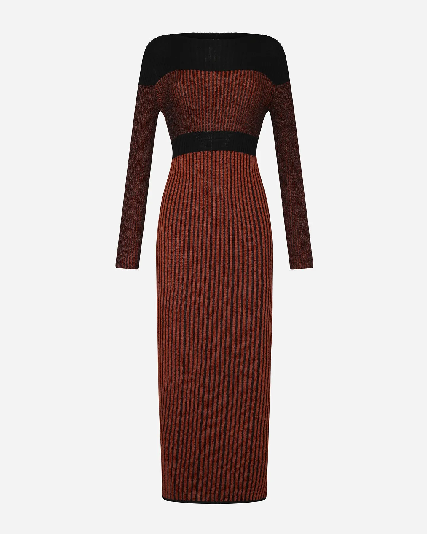 RAAKU MAXI DRESS | BROWN - BLACK sold by ESCVDO