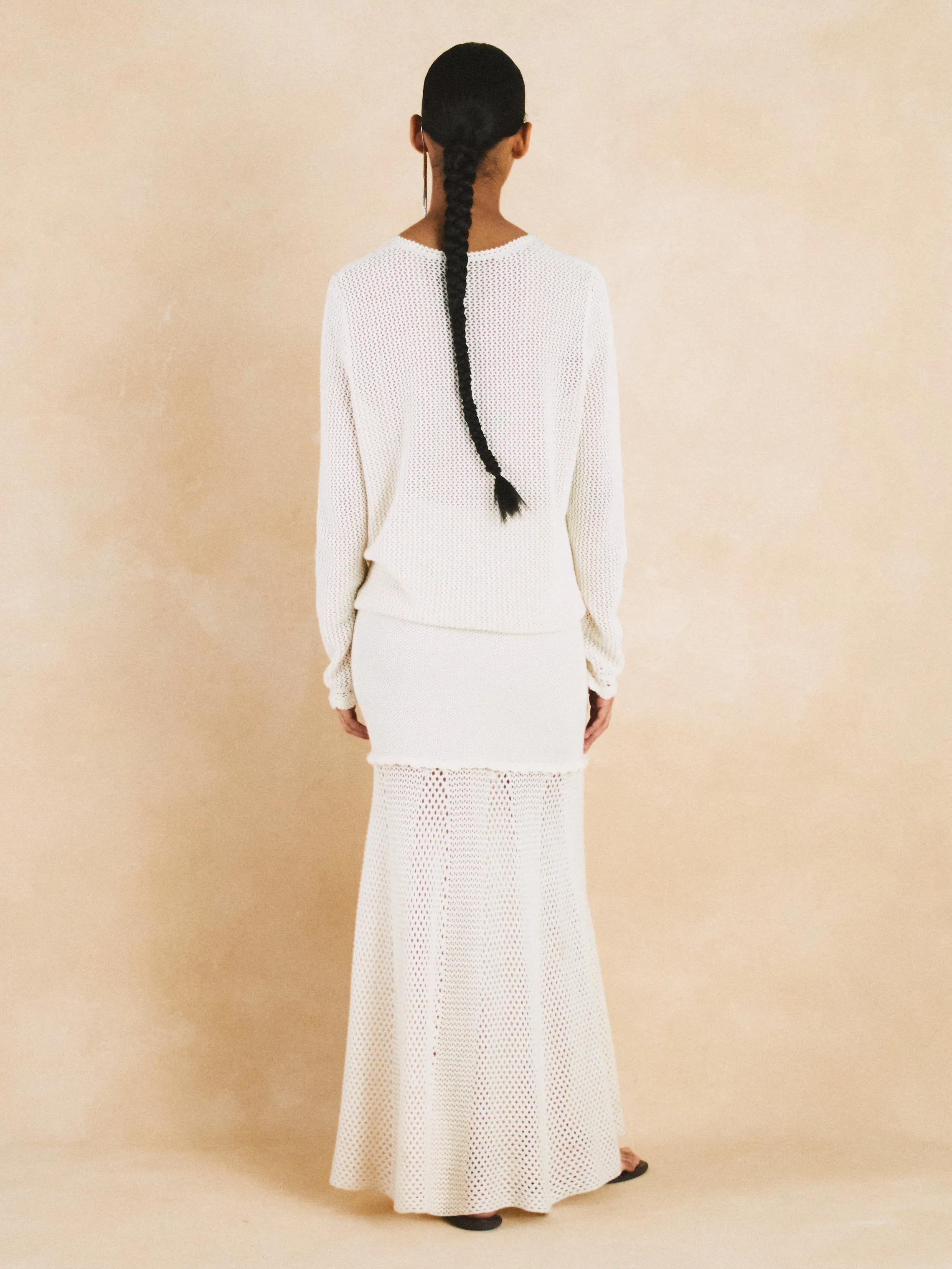 MURAL Top | Ivory sold by ESCVDO product image thumbnail 3