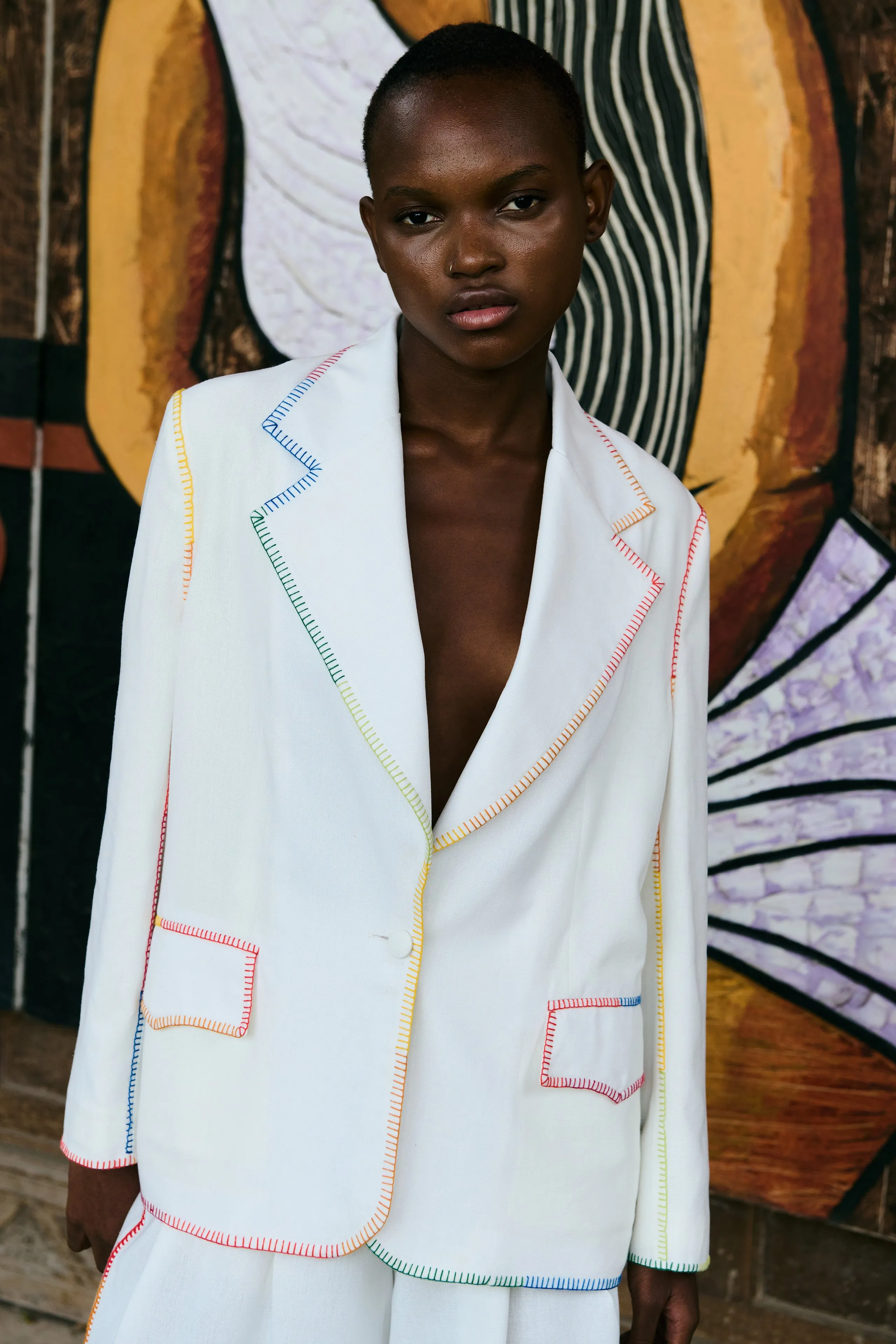 JARANA BLAZER | IVORY sold by ESCVDO