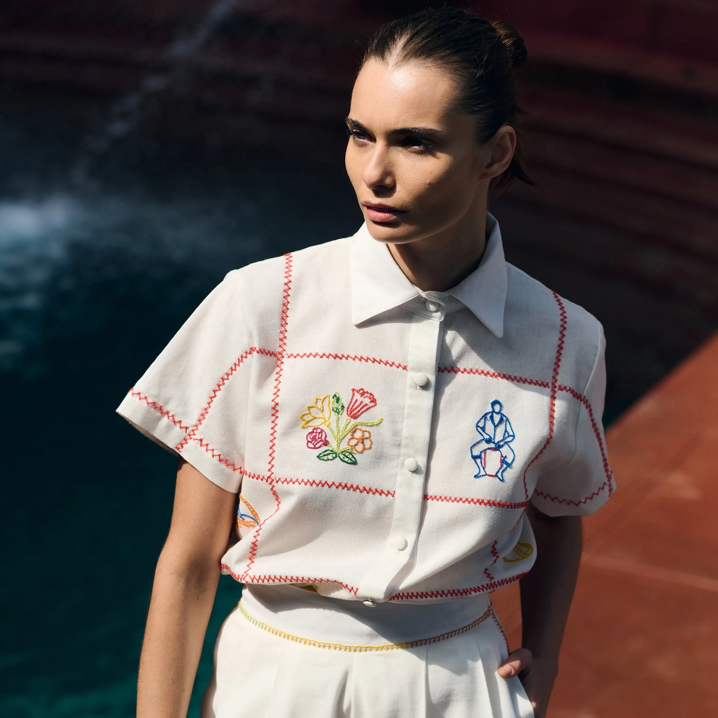 CARMEN SHIRT | IVORY sold by ESCVDO product image thumbnail 3