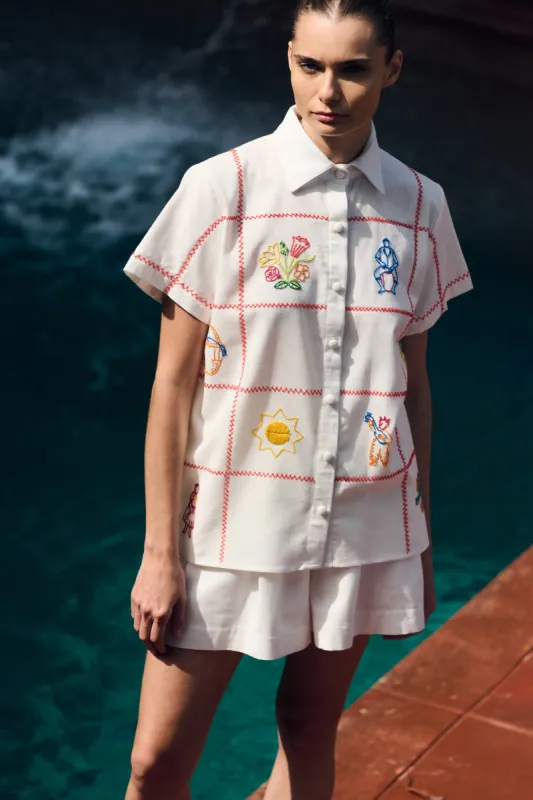CARMEN SHIRT | IVORY sold by ESCVDO