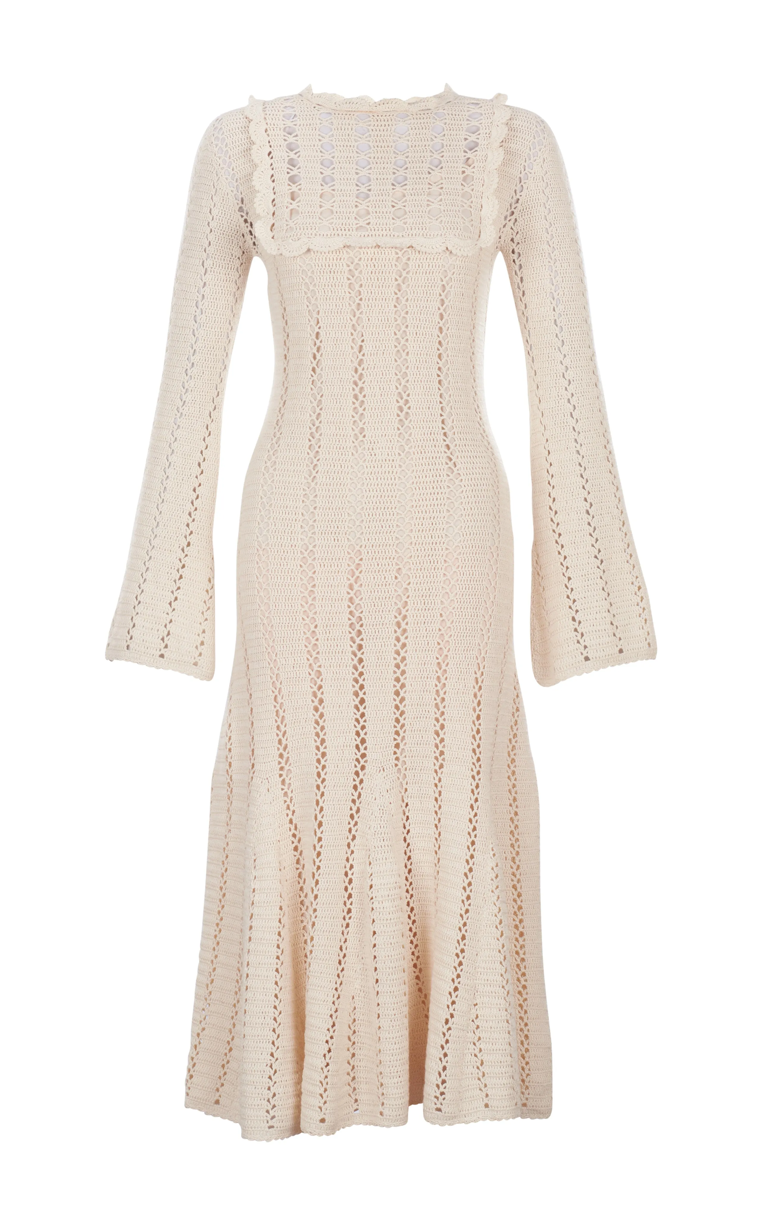 CALMA IVORY CROCHETED MIDI DRESS | PRE ORDER sold by ESCVDO product image thumbnail 2