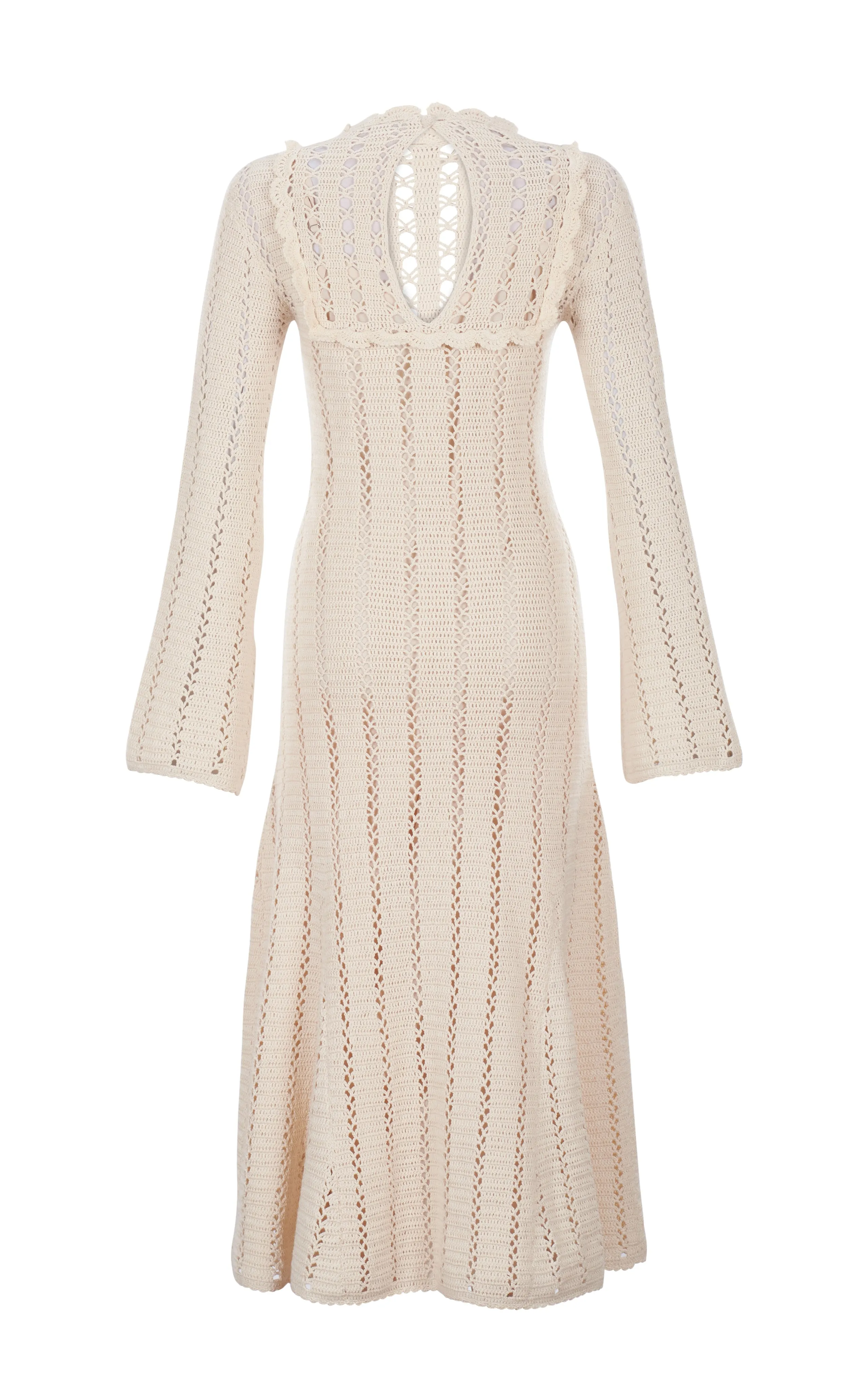 CALMA IVORY CROCHETED MIDI DRESS | PRE ORDER sold by ESCVDO product image thumbnail 3