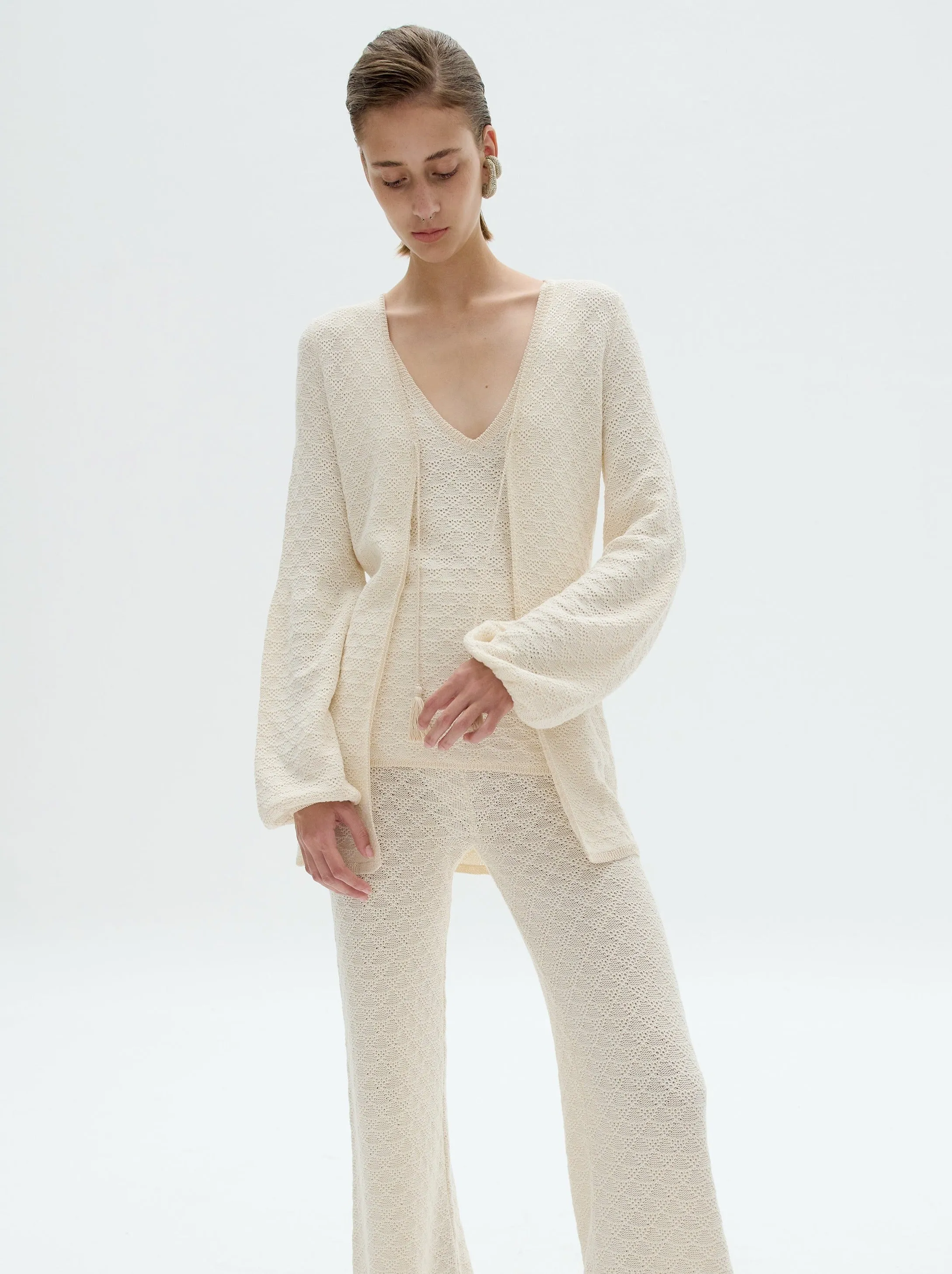 MALECON CARDIGAN | IVORY sold by ESCVDO product image thumbnail 2
