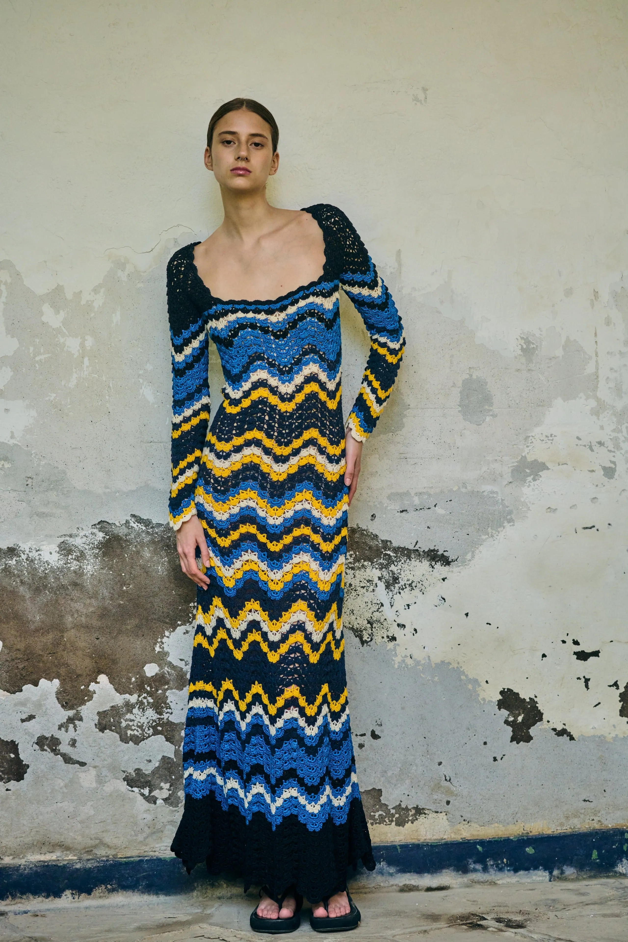 SUMAC MAXI DRESS | BLUES sold by ESCVDO product image thumbnail 3