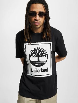 Timberland Stack Logo T-Shirt Black/White sold by undefined