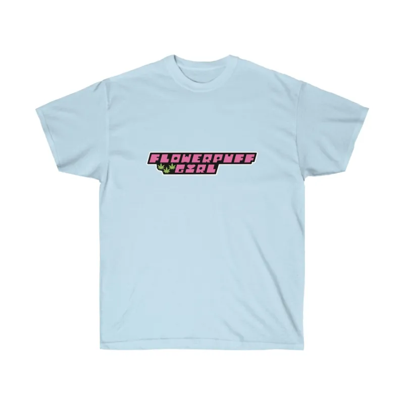FlowerPuff Girl Cotton Tee sold by Stoner Girl Apparel