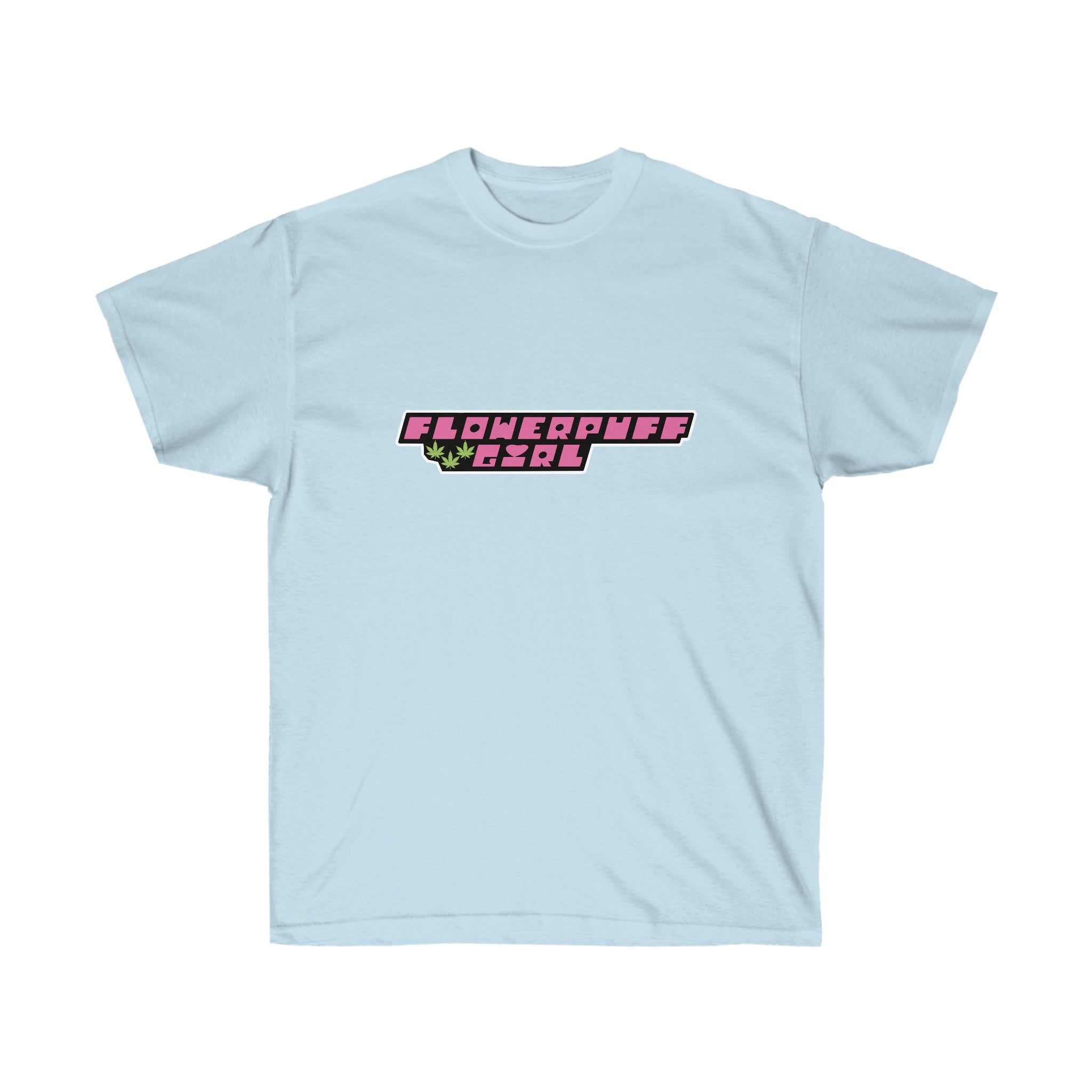 FlowerPuff Girl Cotton Tee sold by Stoner Girl Apparel