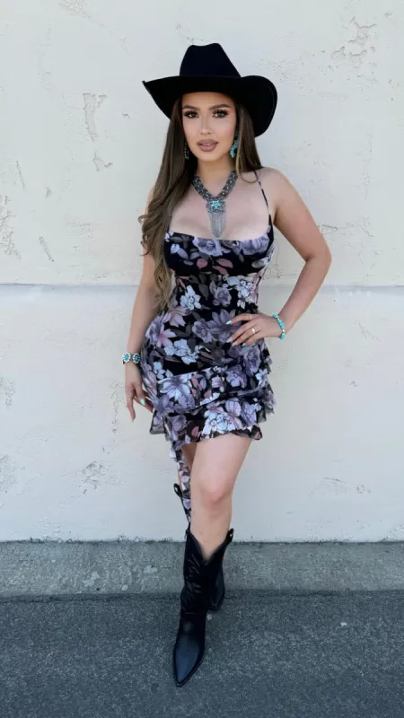 Meant To Impress Midi Dress (Black/ Grey) sold by Lavish Couture Fashion