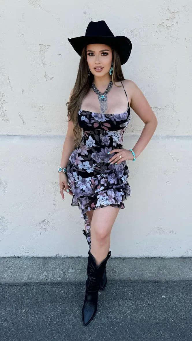 Meant To Impress Midi Dress (Black/ Grey) sold by Lavish Couture Fashion