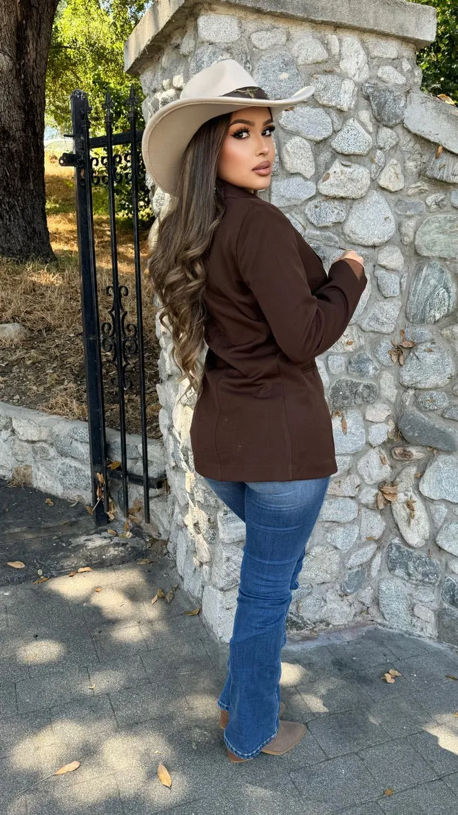 Southern Soul Blazer (Brown) sold by Lavish Couture Fashion product image thumbnail 2