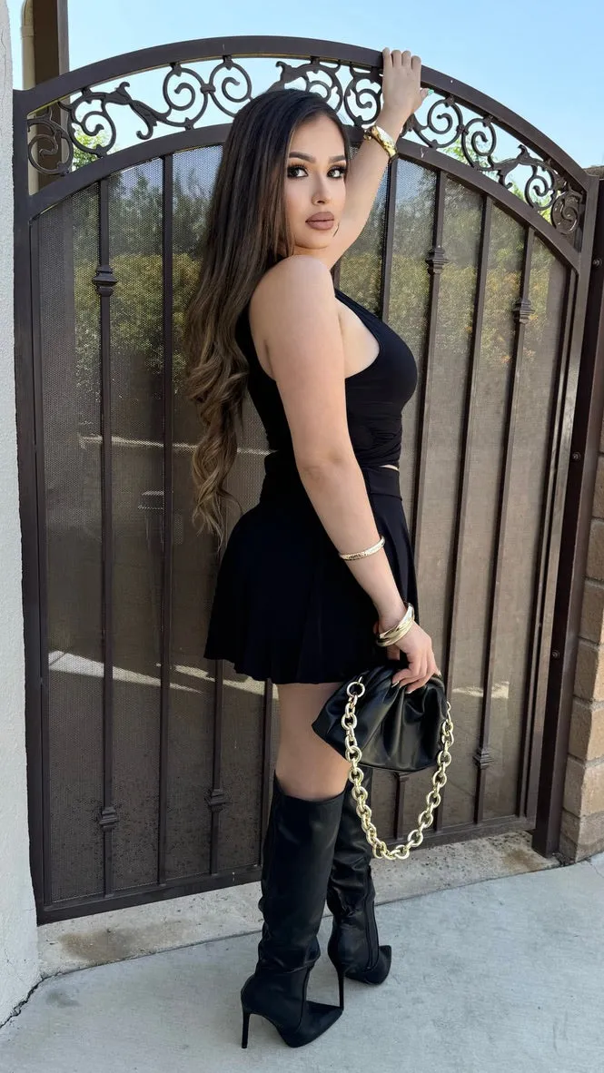 Zaree 2PC Skirt Set (Black) sold by Lavish Couture Fashion product image thumbnail 2