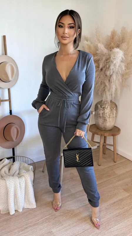 Interested In You Jumper (Charcoal Grey) sold by Lavish Couture Fashion