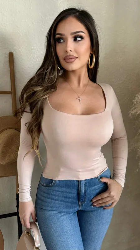 Ciana Tops (Nude) sold by Lavish Couture Fashion