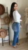 Ciana Long Sleeve Top (White) sold by Lavish Couture Fashion