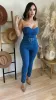 Drama Strapless Denim Jumper (Medium Denim) sold by Lavish Couture Fashion