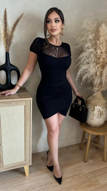 Amyra Midi Dress (Black) sold by Lavish Couture Fashion