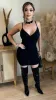 Viana Midi Dress (Black) sold by Lavish Couture Fashion