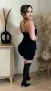 Viana Midi Dress (Black) sold by Lavish Couture Fashion