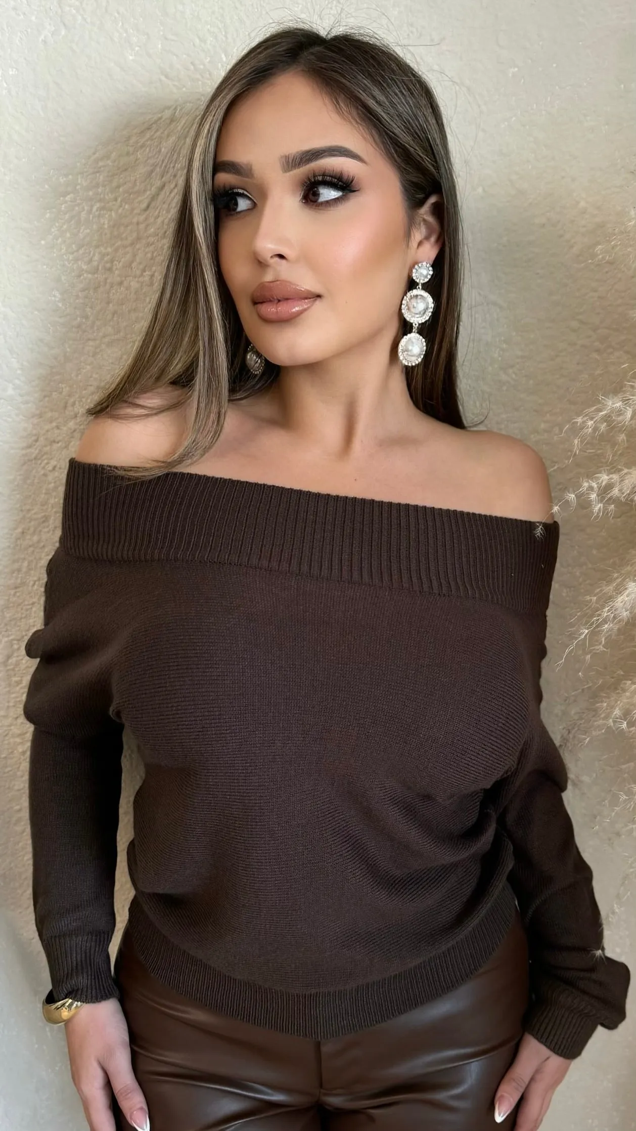 One & Only Top (Brown) sold by Lavish Couture Fashion