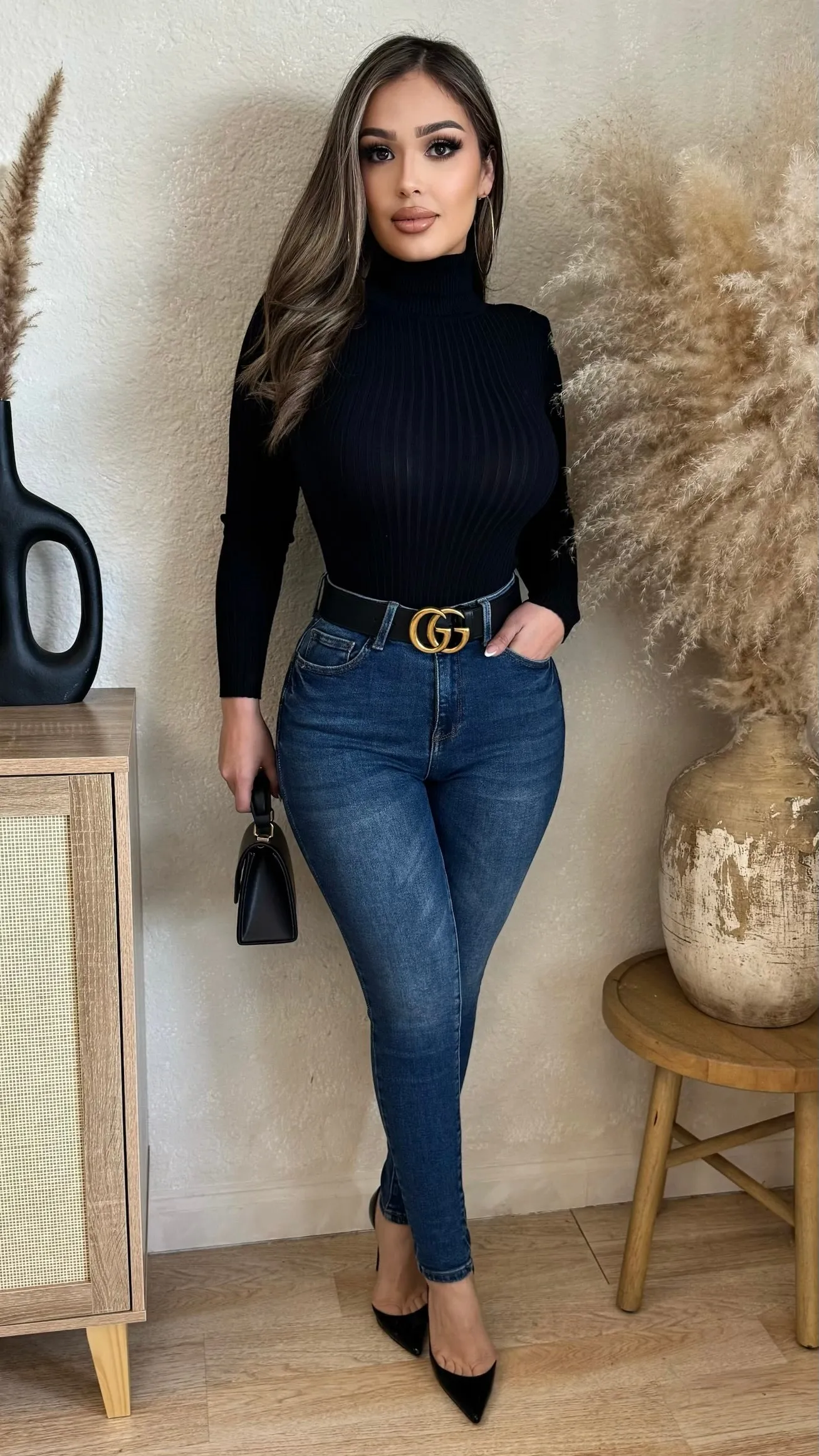 Kourtney Bodysuit (Black) sold by Lavish Couture Fashion product image thumbnail 2