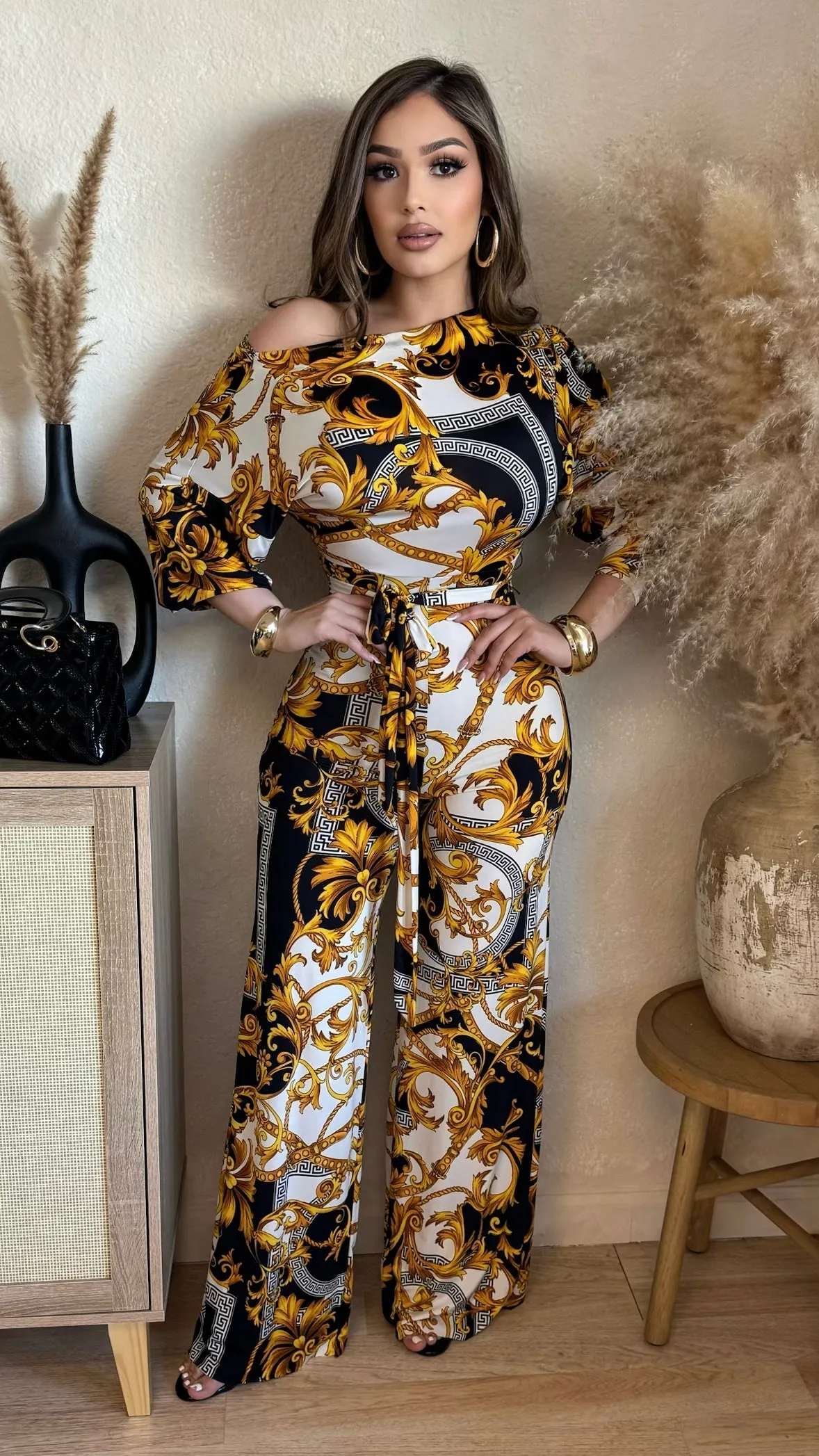 All Nighter Jumper (Black/ Gold) sold by Lavish Couture Fashion