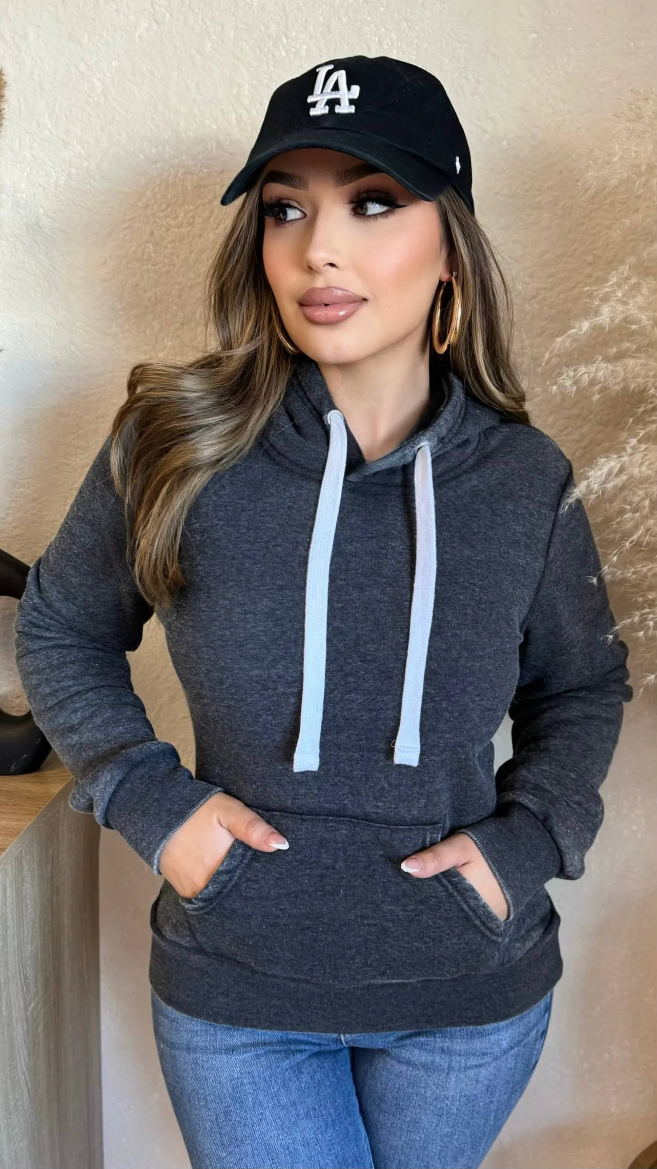 Let Me Chill Vintage Wash Hoodie (Black) sold by Lavish Couture Fashion