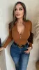 Macauley Bodysuit (Camel) sold by Lavish Couture Fashion