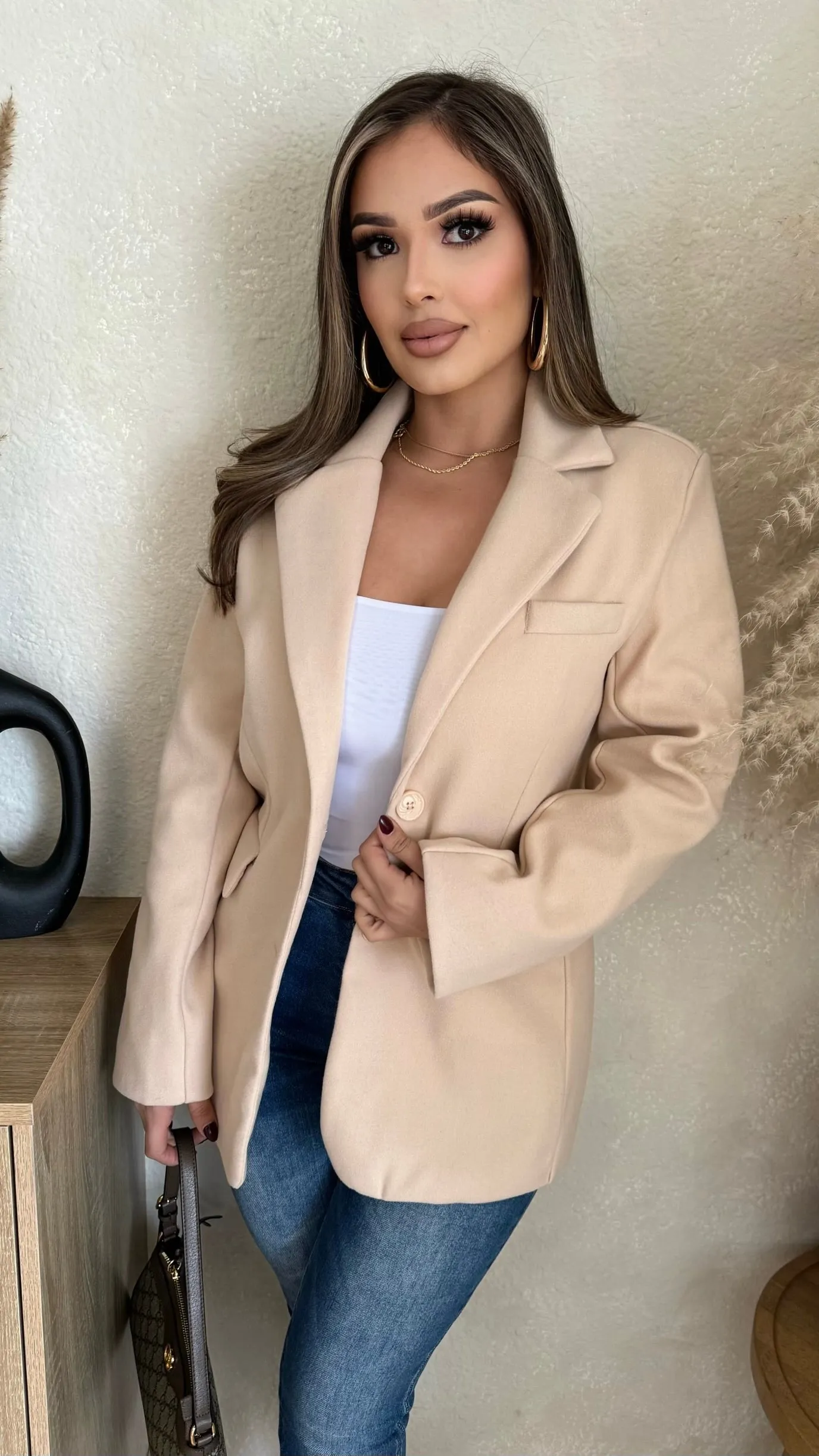 Delana Coat (Ivory) sold by Lavish Couture Fashion product image thumbnail 3