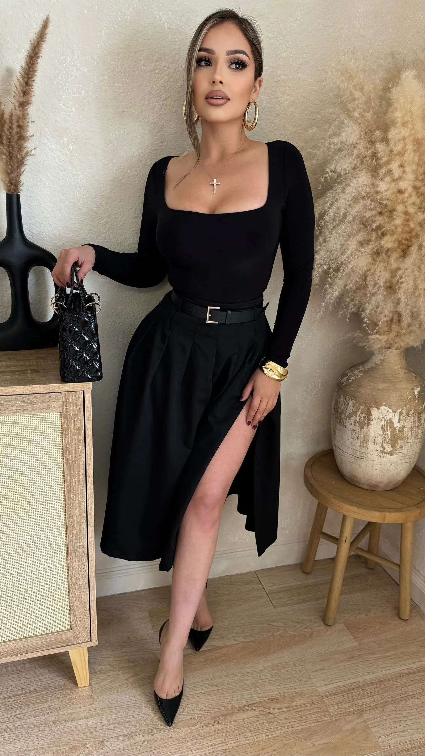 Naiya Bodysuit (Black) sold by Lavish Couture Fashion product image thumbnail 2