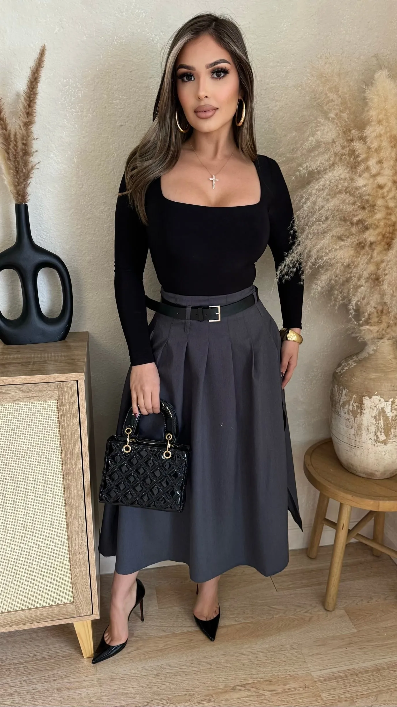 Naiya Bodysuit (Black) sold by Lavish Couture Fashion product image thumbnail 3