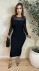 Uptown Mesh Lined Dress w/ Back Zipper (Black) sold by Lavish Couture Fashion