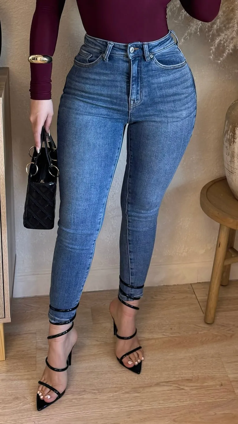 Remember Me High Rise Jeans (Medium Wash) sold by Lavish Couture Fashion product image thumbnail 3