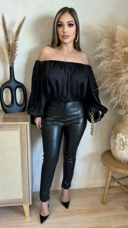 Unbreakable Charm Tops (Black) sold by Lavish Couture Fashion