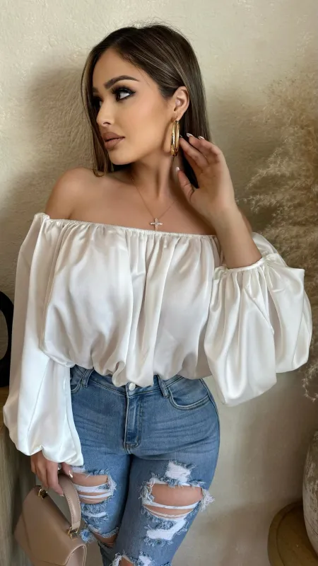 Unbreakable Charm Tops (White) sold by Lavish Couture Fashion