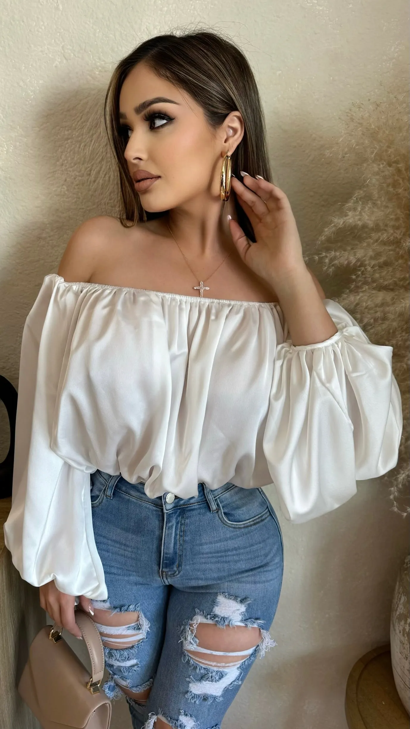 Unbreakable Charm Tops (White) sold by Lavish Couture Fashion