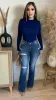 My Options Turtleneck Bodysuit (Royal Blue) sold by Lavish Couture Fashion