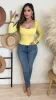 Ciana Top (Yellow) sold by Lavish Couture Fashion