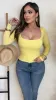 Ciana Top (Yellow) sold by Lavish Couture Fashion