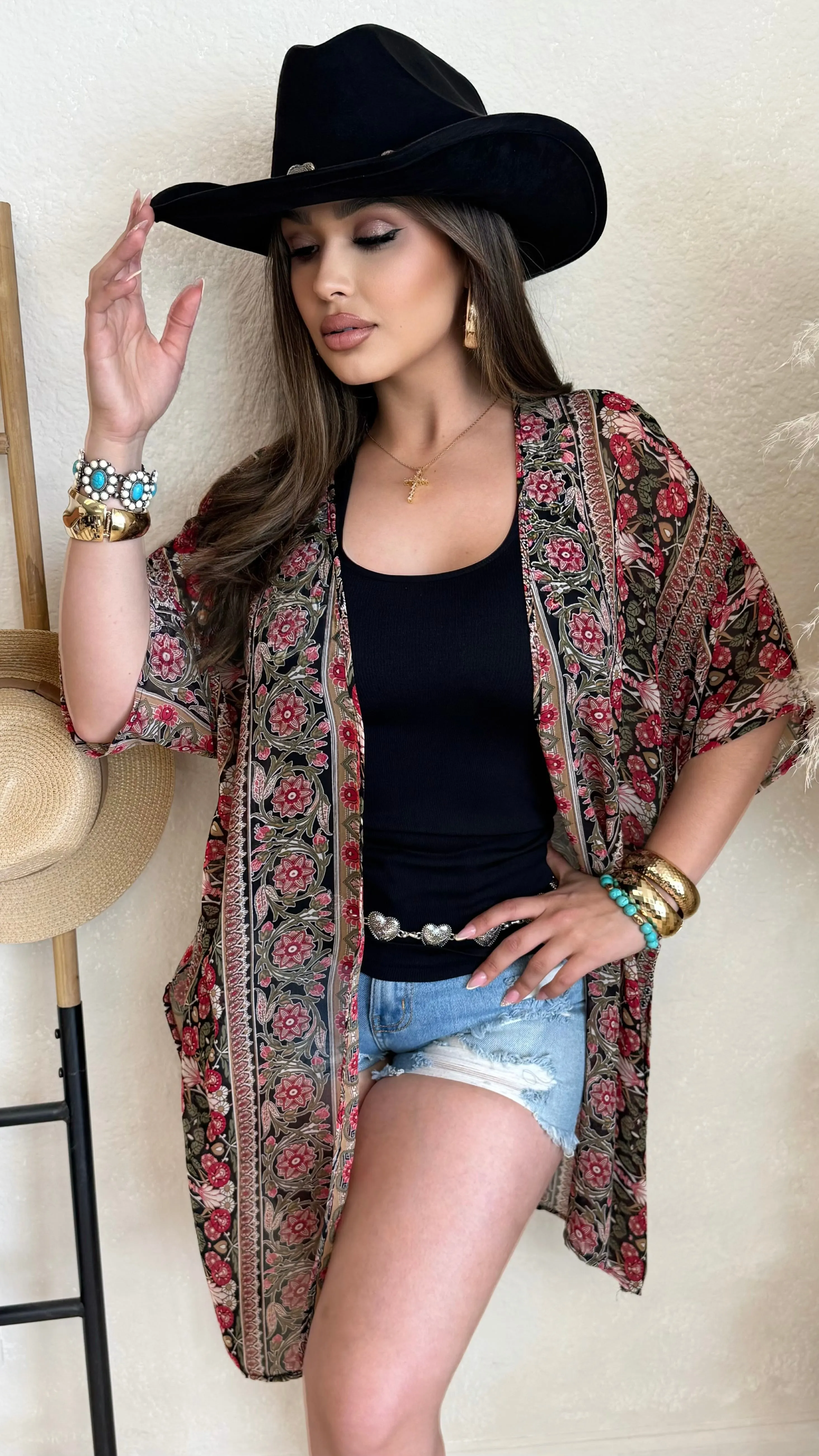 Throw Over Boho Cardigan (Black) sold by Lavish Couture Fashion product image thumbnail 3