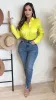 Annalee Button Up Top (Yellow) sold by Lavish Couture Fashion