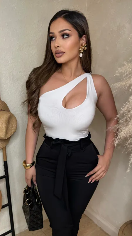 Never Forget Bodysuit (White) sold by Lavish Couture Fashion