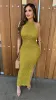 Vallarta Knit Halter Maxi Dress (Kiwi) sold by Lavish Couture Fashion