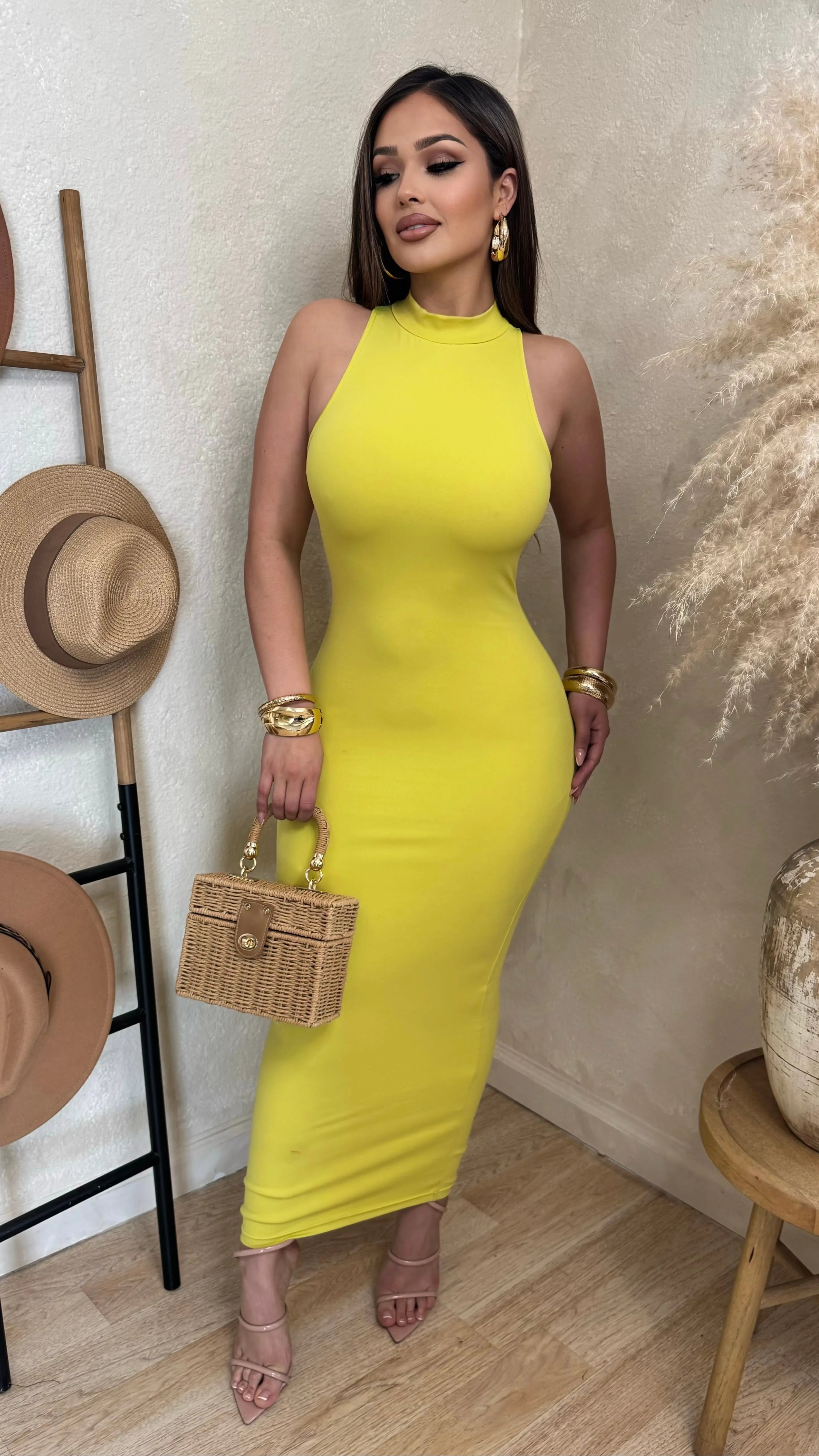 Invading Your Thoughts Maxi Dress (Lime) sold by Lavish Couture Fashion product image thumbnail 2