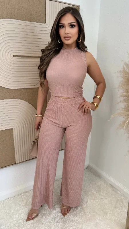 The Effortless Fit Set (Mauve) sold by Lavish Couture Fashion