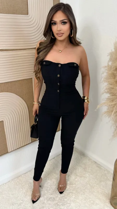 Can't Be Unseen Jumpsuit (Black) sold by Lavish Couture Fashion