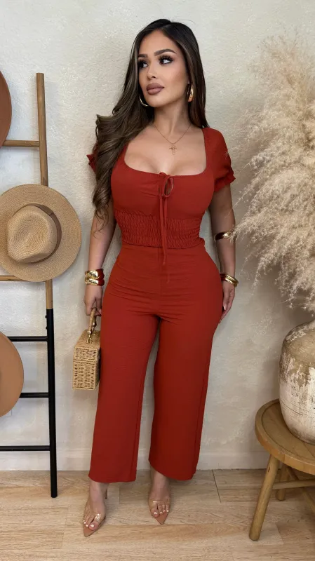 Anaisa Jumper (Rust) sold by Lavish Couture Fashion