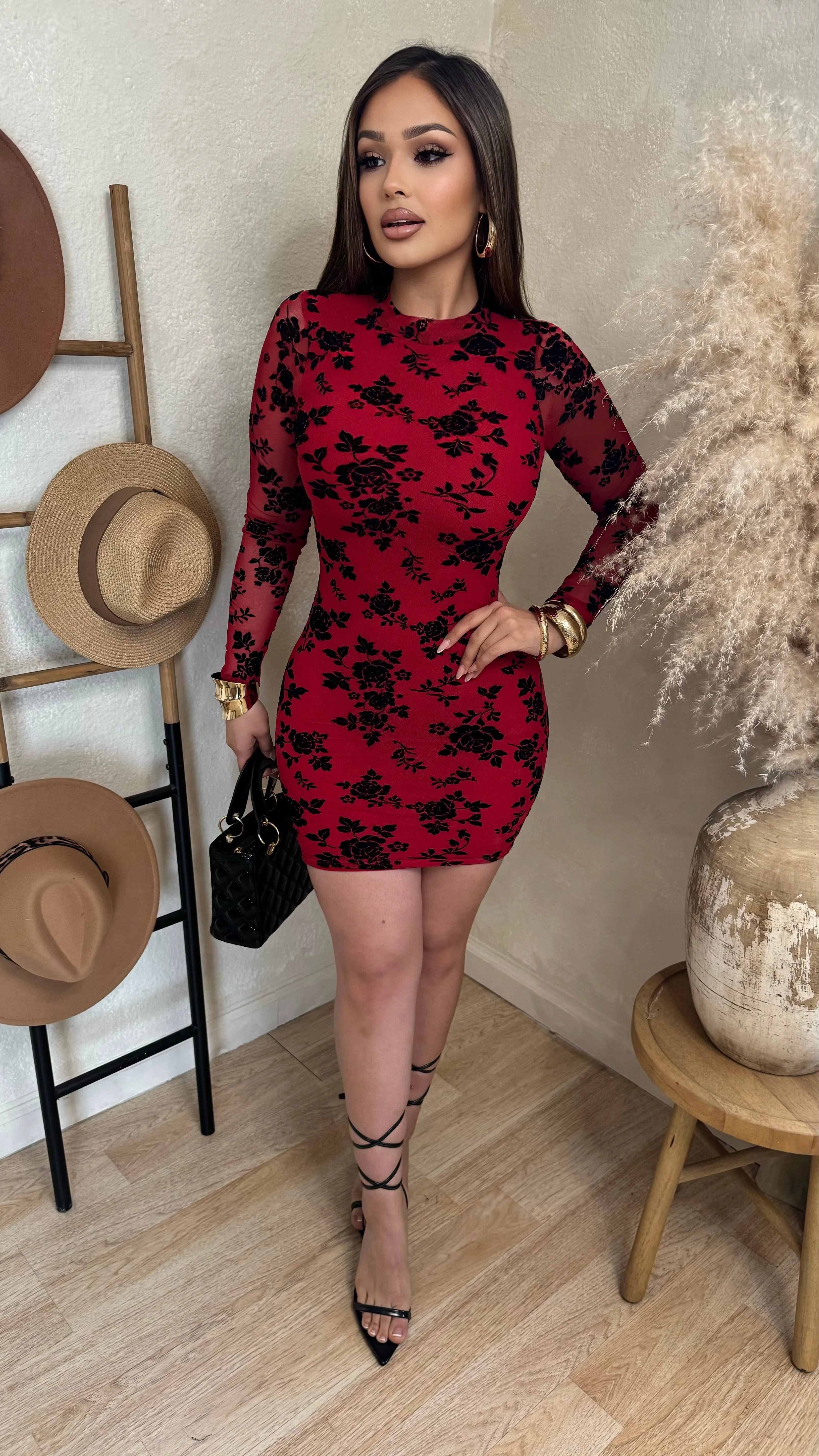 Unstoppable Style Midi Dress (Red) sold by Lavish Couture Fashion product image thumbnail 5